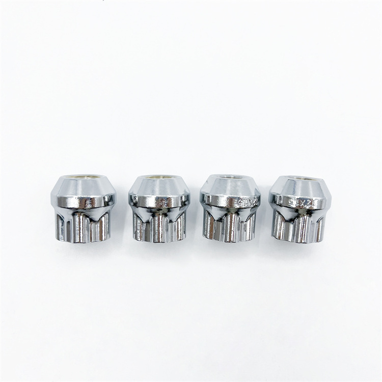 China supplier Iron Wheel hub nuts m12x 1.5 Locking Lug Nuts 4+1/set