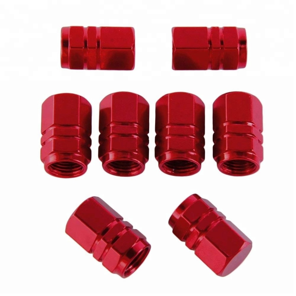 Universal Tire Stem Valve Caps Wheel Valve Covers Car Dustproof Tire Cap Hexagon Shape Valve Cap