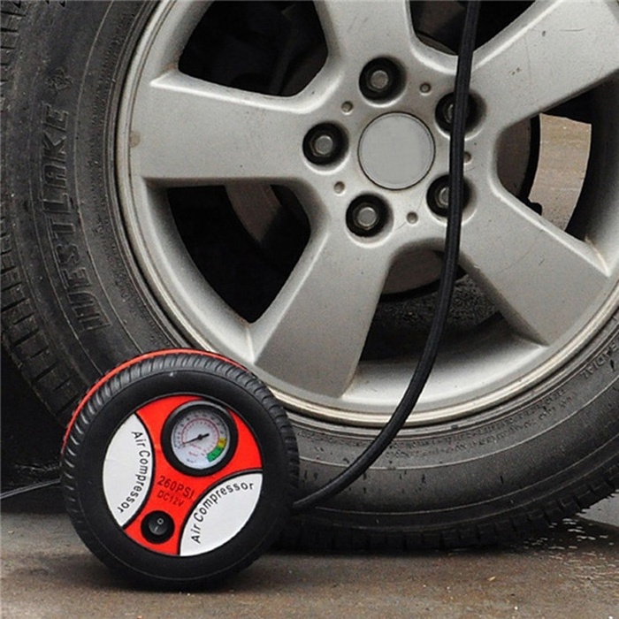 Car Tire Air Pump Portable 12V, Mini Tyre Automatic  High Pressure Inflator in Auto Parts