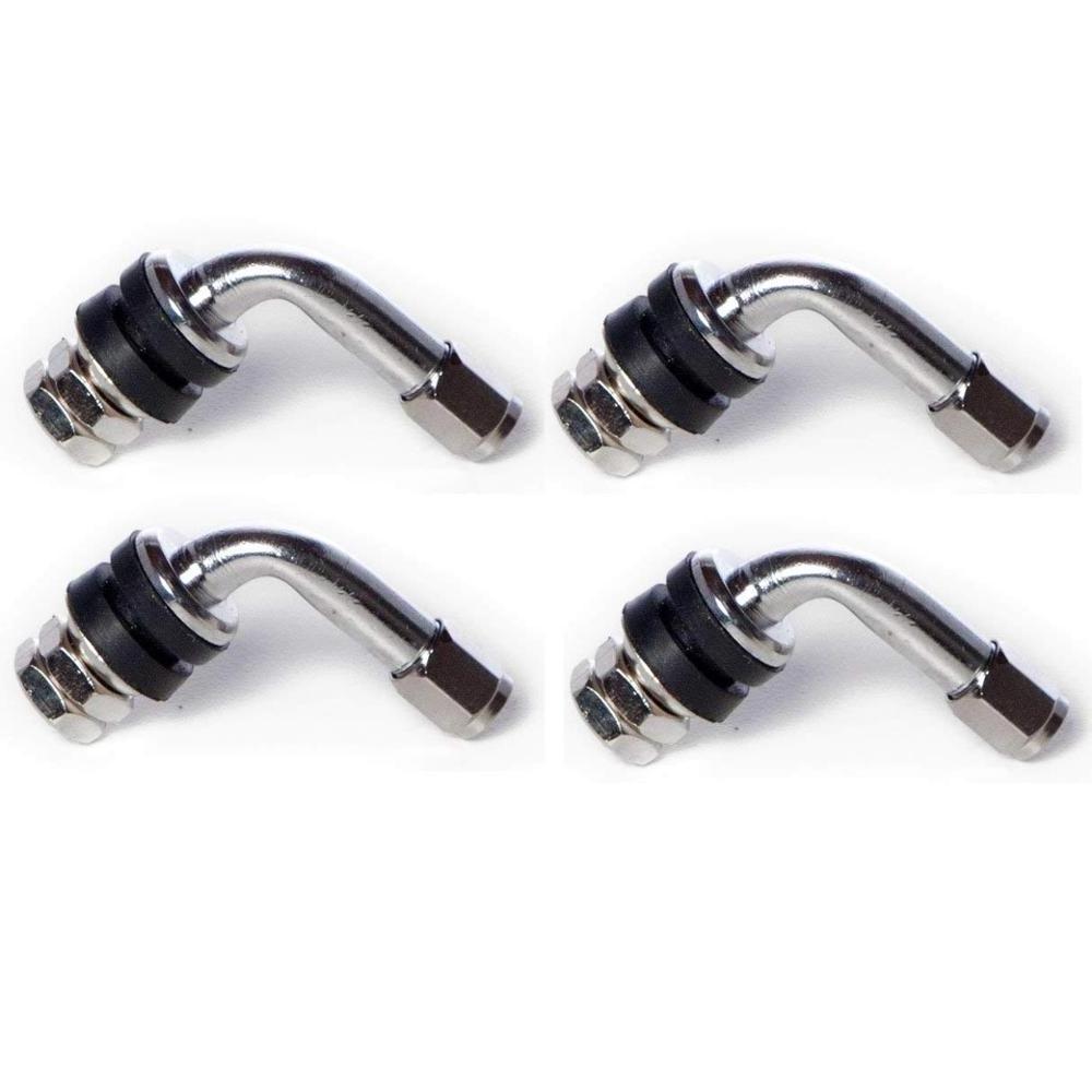 High Performance Tire Valve Stem  Chrome Bent 90 Degree Angled Tubeless Tyre Valve Bolt-In Valve Stem