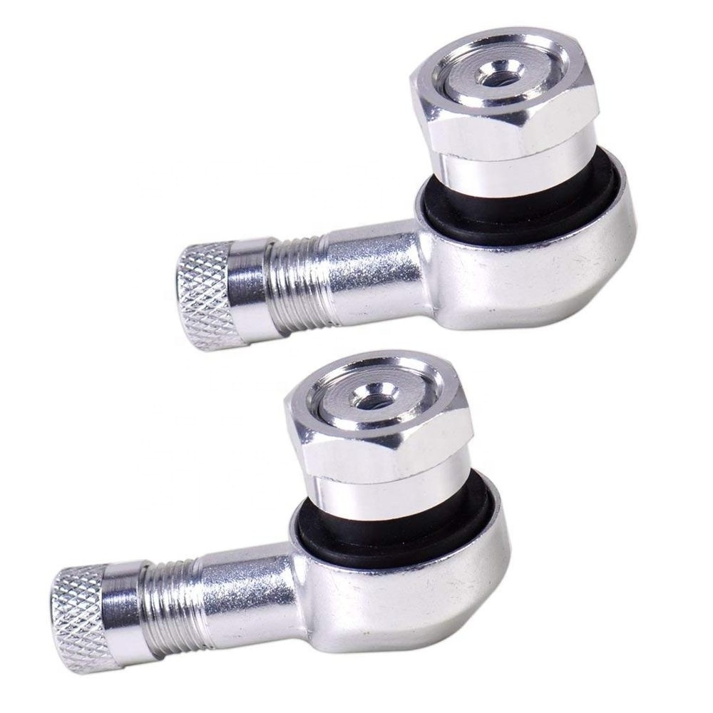 Motorcycle Tire Valve Stem 90 Degree Angle Aluminum Wheel Tire Stem Tubeless Valve