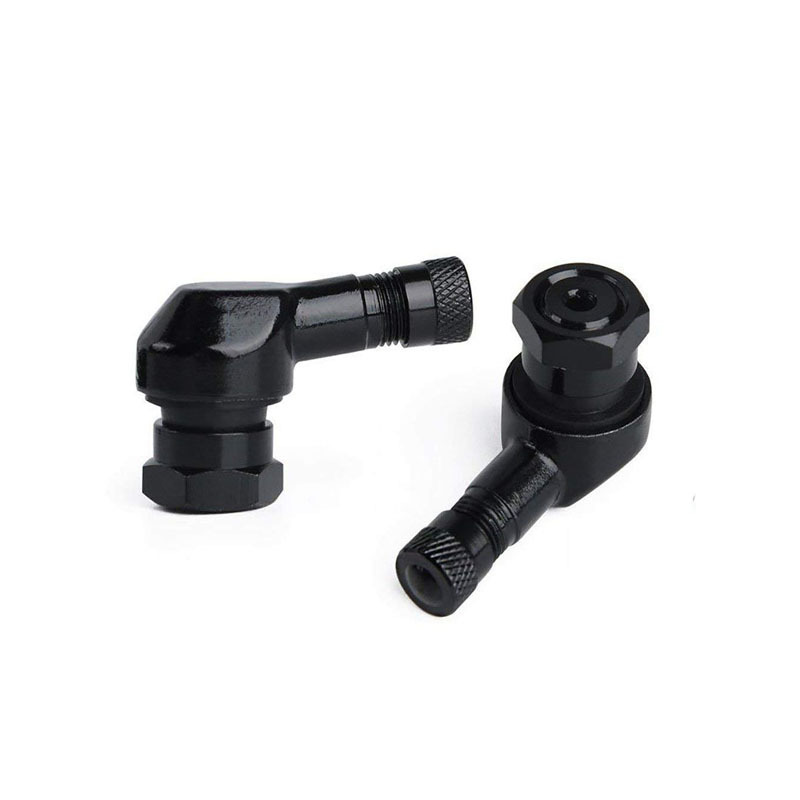 Car  Motorcycle Tire Valve Stem , 90 Degree Angle Black Wheel Tire Stem Tubeless Valve