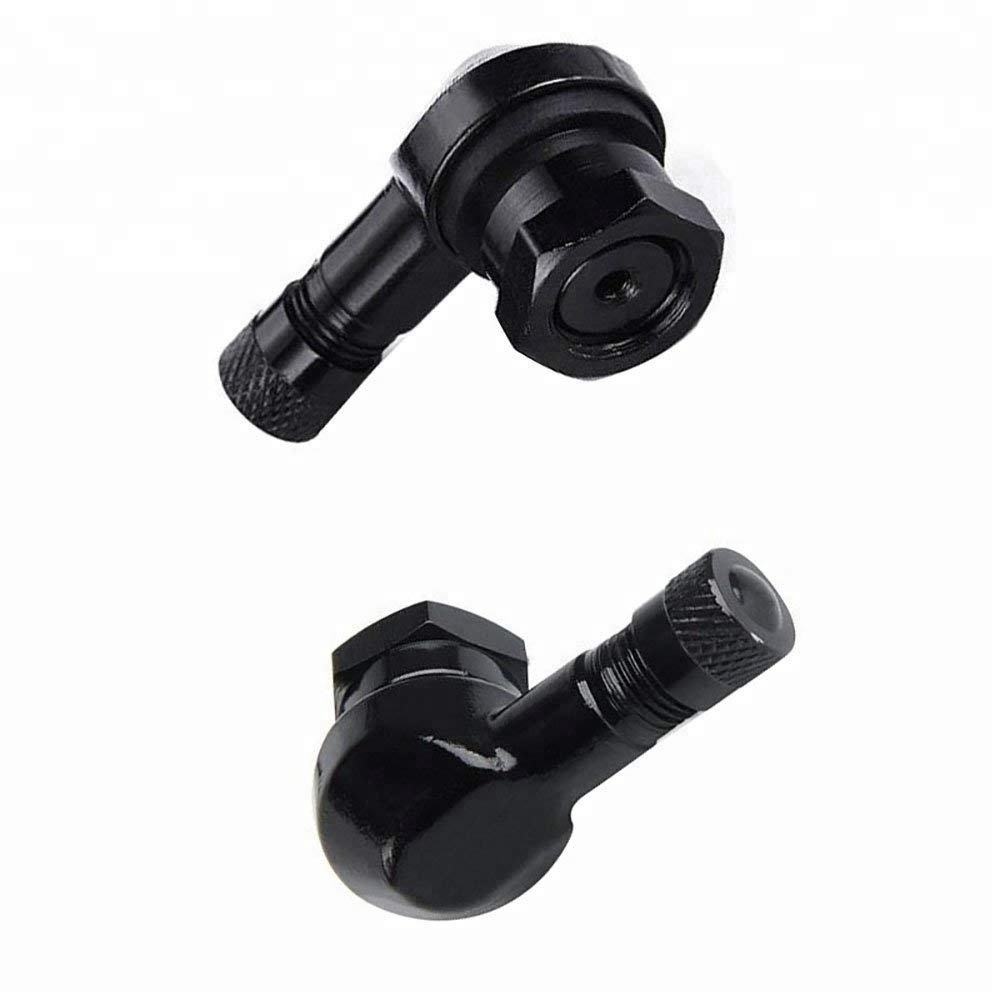 Car  Motorcycle Tire Valve Stem , 90 Degree Angle Black Wheel Tire Stem Tubeless Valve