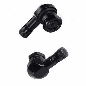 Car  Motorcycle Tire Valve Stem , 90 Degree Angle Black Wheel Tire Stem Tubeless Valve