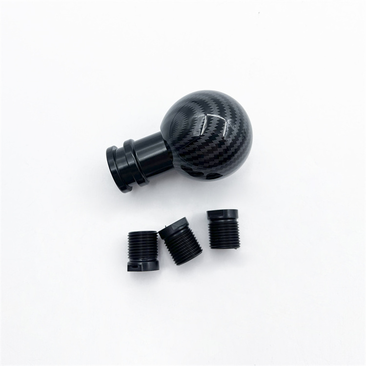 Black Ball Carbon Fiber Manual Gearhead Shifter Knob