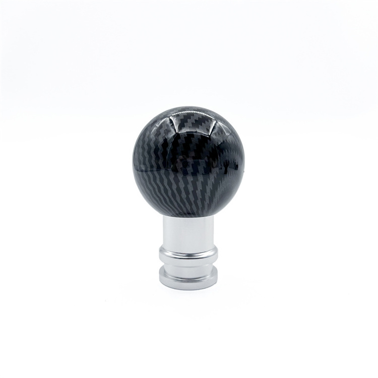 Black Ball Carbon Fiber Manual Gearhead Shifter Knob