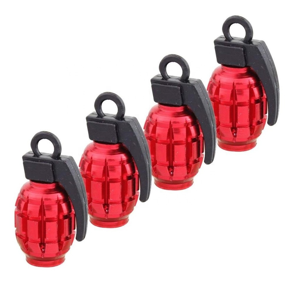 Aluminum Alloy Tire Valve Caps Car Motorcycle Bike Red Tyre Air Valve Dust Cap Cover