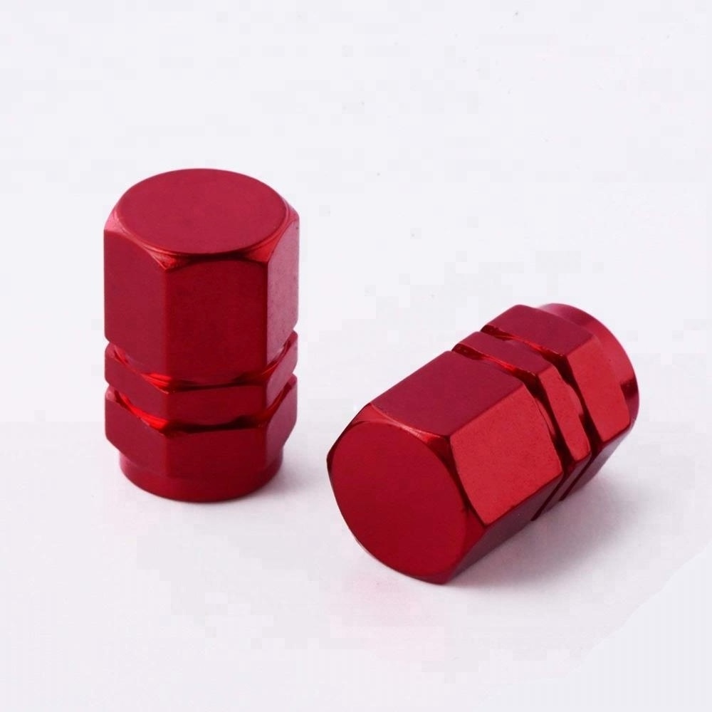 Universal Tire Stem Valve Caps Wheel Valve Covers Car Dustproof Tire Cap Hexagon Shape Valve Cap