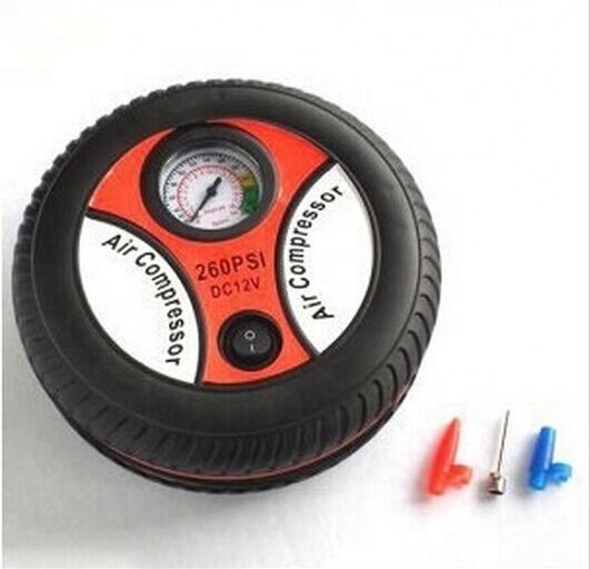 Car Tire Air Pump Portable 12V, Mini Tyre Automatic  High Pressure Inflator in Auto Parts