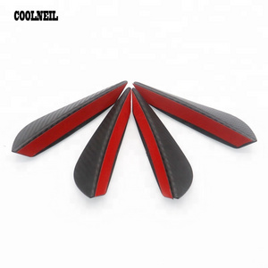 Car Accessories Universal  Front  Bumper Lip Splitter Fins   Body Spoiler Kit