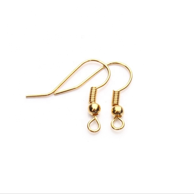 Factory direct sale OEM/ODM stainless steel gold plated earring hooks diy