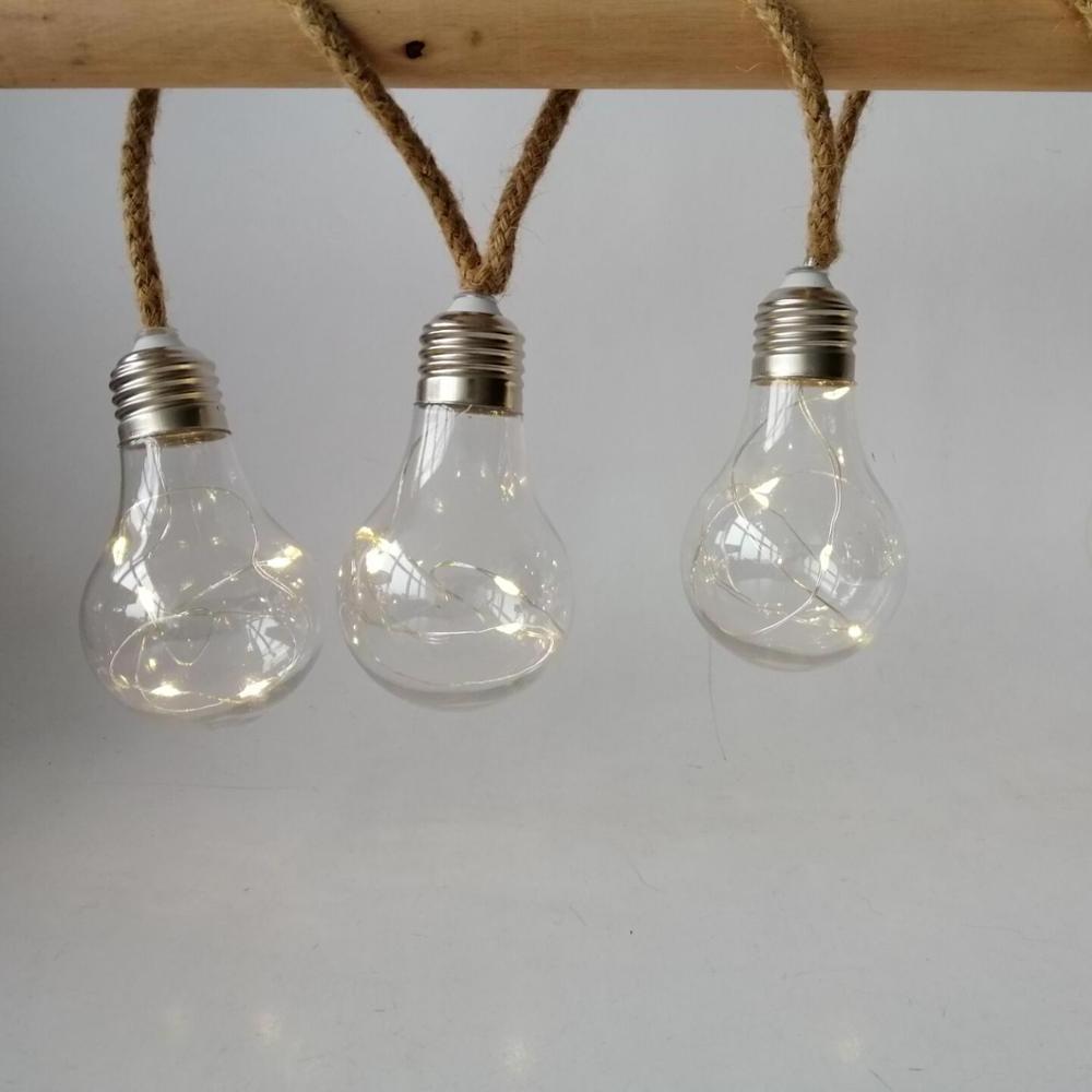 High Quality Fully Waterproof Heat Resistant Battery Operated Edison Bulb Led Chain Outdoor String Light