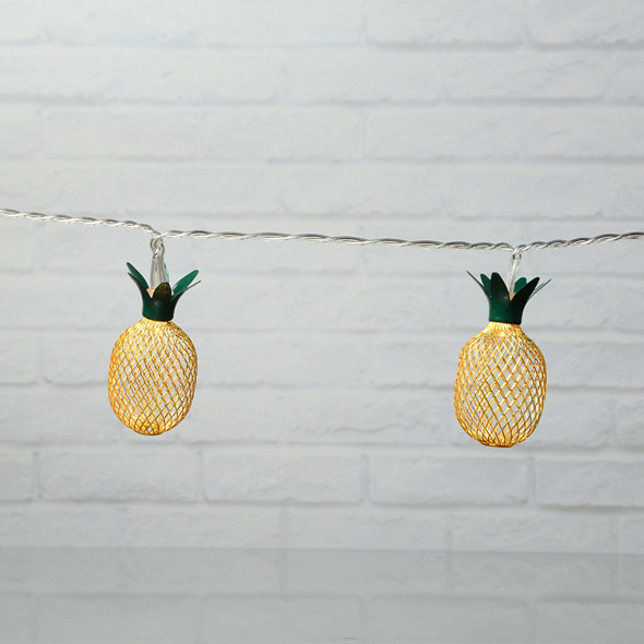 Christmas Battery Operated Pineapple Shaped String Led Lights Custom Battery Indoor String Lights