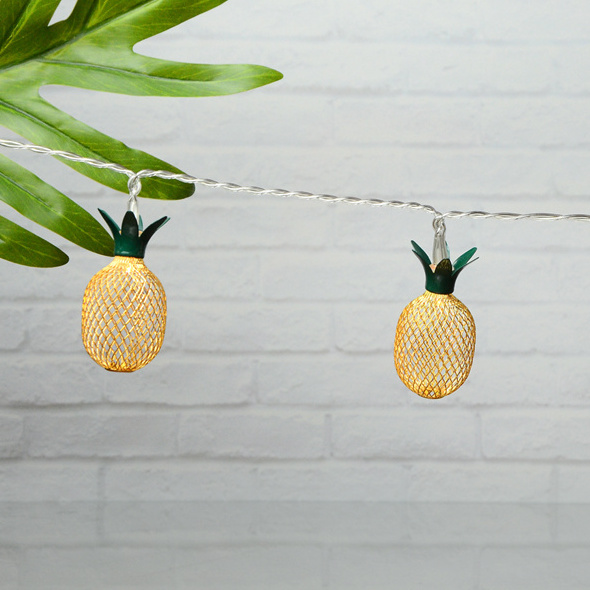 Christmas Battery Operated Pineapple Shaped String Led Lights Custom Battery Indoor String Lights