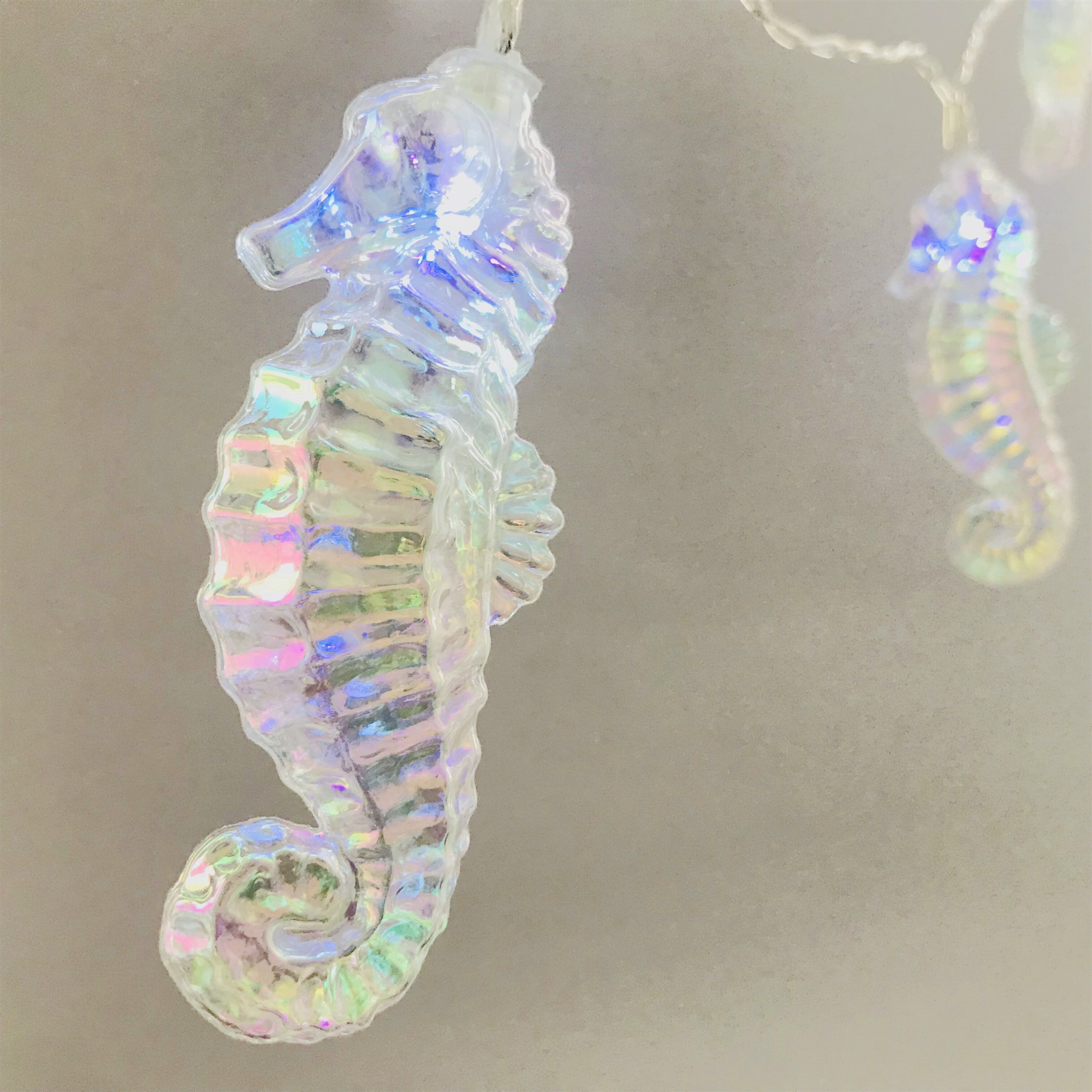 Clearance Sale Sea Horse LED String Lights Under Sea Nautical Ocean Theme Seamaster Shaped Lights Battery Hippocampus Lamp