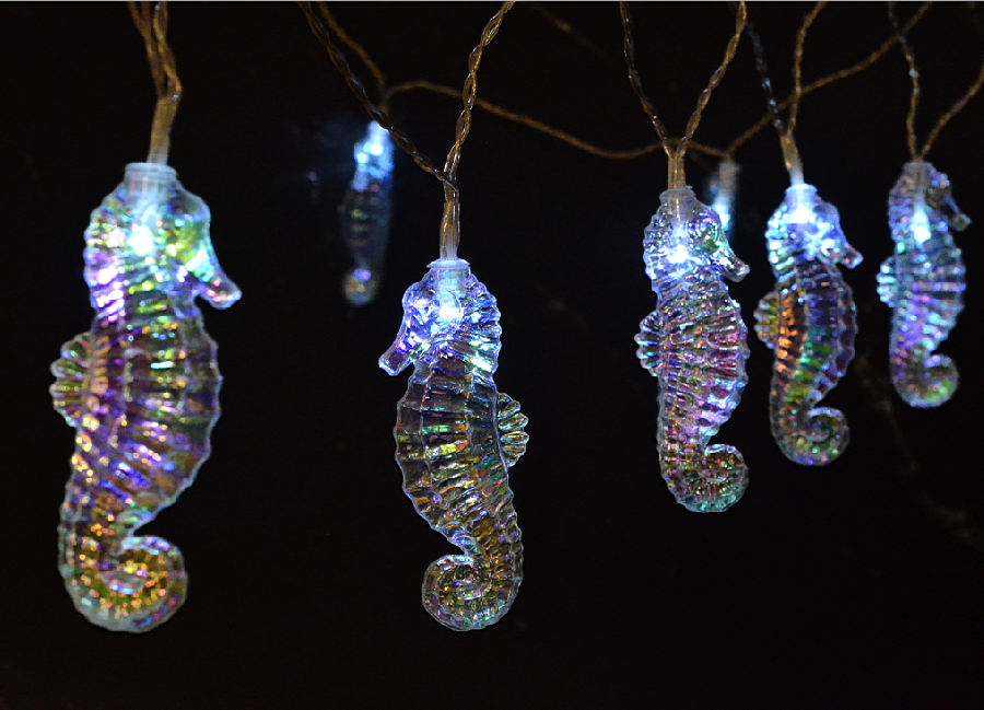 10 LED Battery Operated Hippocampus Fairy String Light For Party home decoration