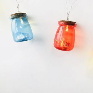 3D Bottle Motif Led Christmas String Lights Battery Operated Color Bottle String Lights  For Birthday Party Home Bedroom