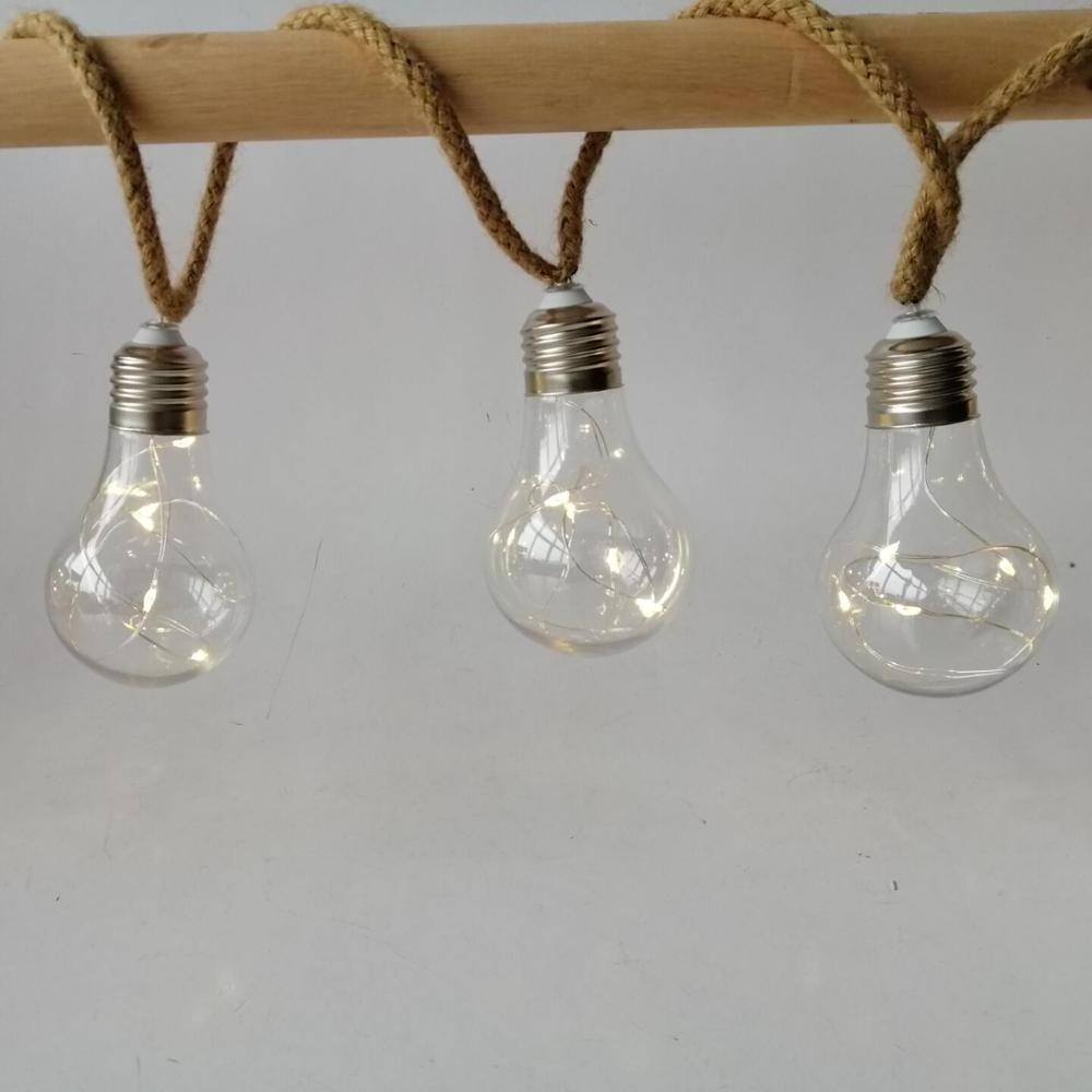 High Quality Fully Waterproof Heat Resistant Battery Operated Edison Bulb Led Chain Outdoor String Light