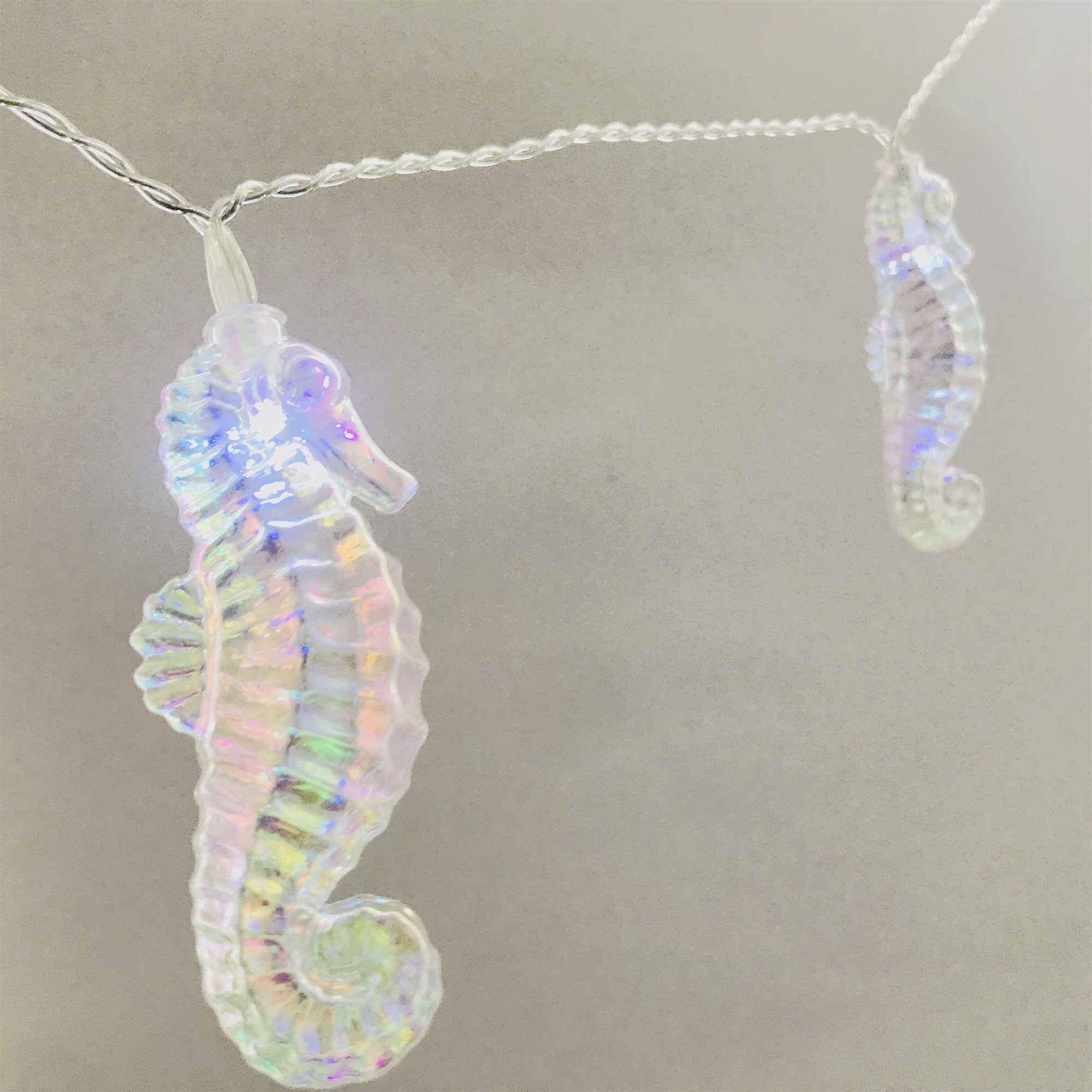 Clearance Sale Sea Horse LED String Lights Under Sea Nautical Ocean Theme Seamaster Shaped Lights Battery Hippocampus Lamp