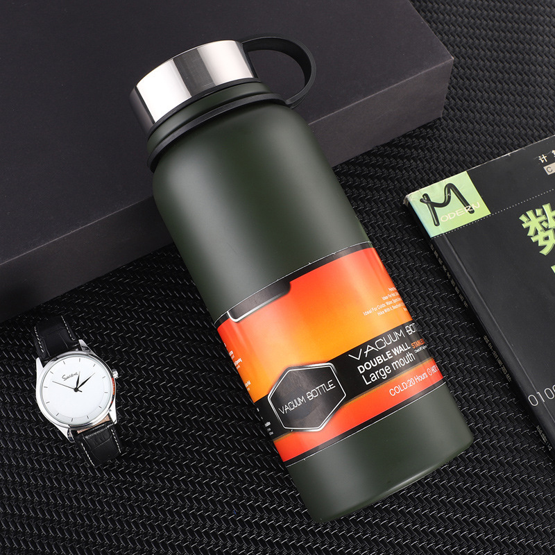 Stainless Steel Wide Mouth Thermos Water Bottle Flask custom sport 800ml 1000ml double wall vacuum flask