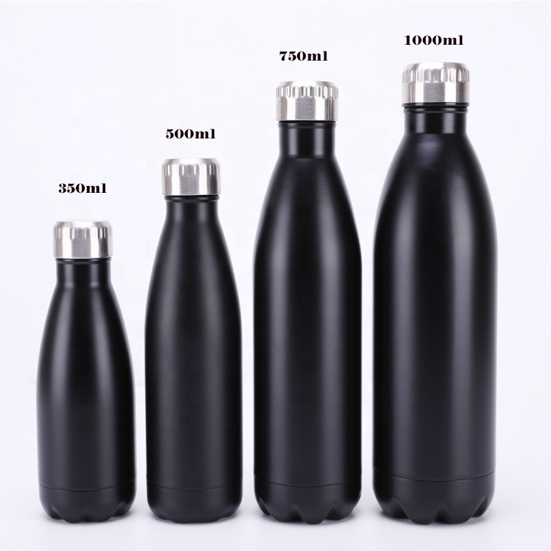 TY 350ml/ 500/750ml  vacuum flask double wall stainless steel cola shape water bottles