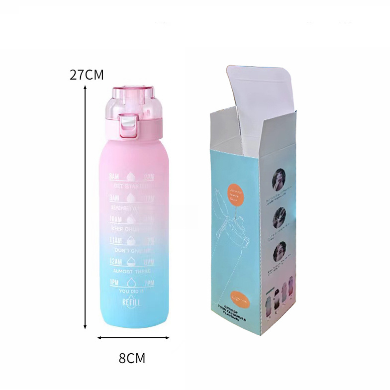 TY 1L customized logo Tritan Air Flavored Up Water Bottle with Flavor Pods Popular in Fruit