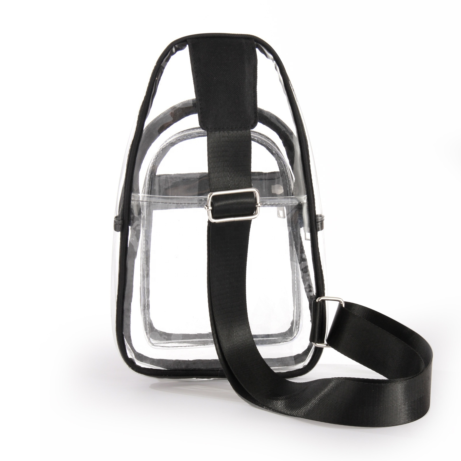 Stadium Approved Shoulder Crossbody Backpack Chest Casual Daypack Transparent Clear Sling Bag Women