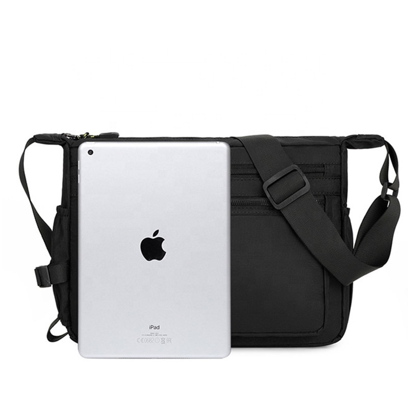 Light Weight Nylon Polyester Travel Purse Casual Sling Pack Side Men Women Crossbody Messenger Shoulder Bag