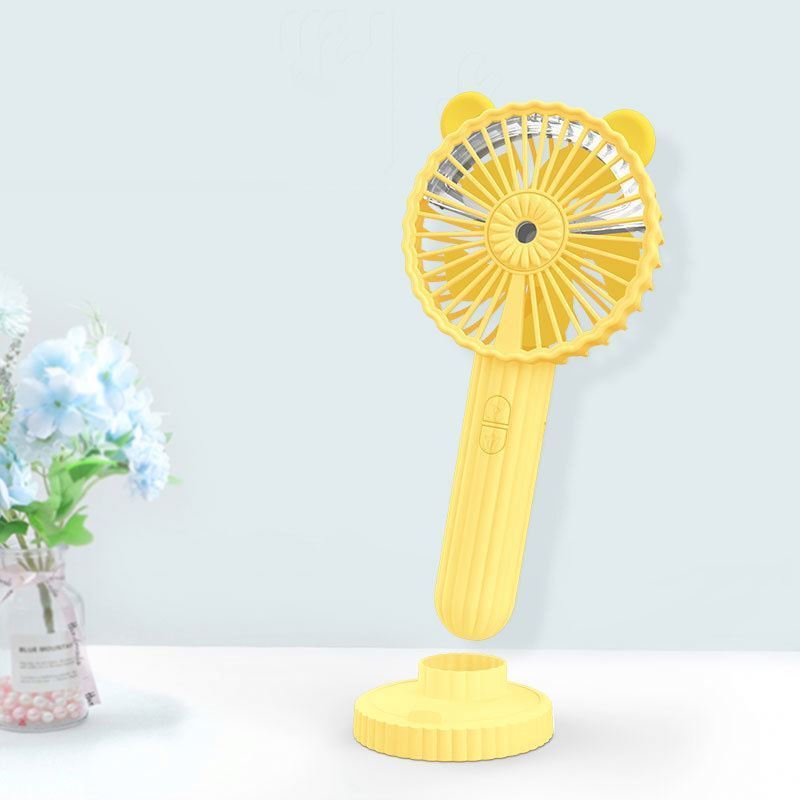 Battery Electric Water Mist Fan 3 Gear Silent Natural Wind Portable Handheld Mist Maker Cooling Air Diffuser Humidifier Fan