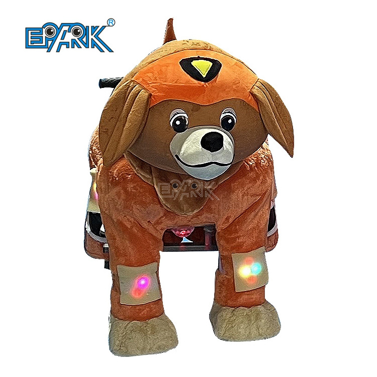 Shopping Mall Ride Walking Electronic Horse Toy Plush Animal Electric Scooter For Children And Adults