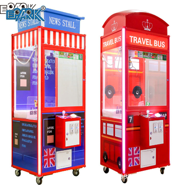 Factory Wholesale Arcade Stacker Gift Game Coin Operated Mini Candy Grabber Toy Claw Crane Machine