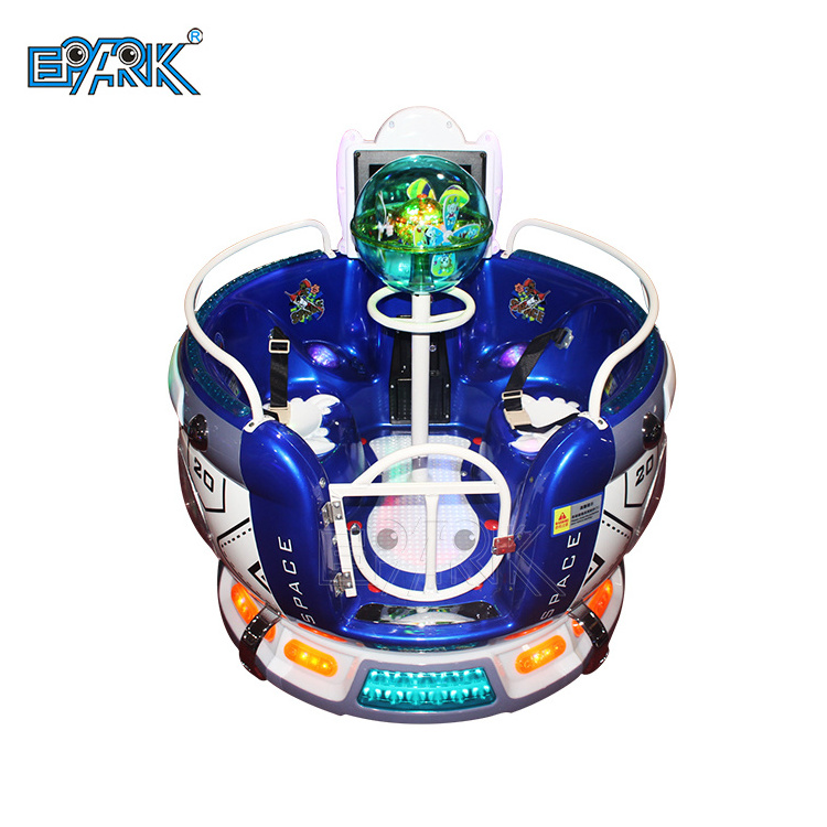 2022 New Attractive Two Players Coin Operated Kids Ride Revolving Cup Kiddie Ride Machine Space Capsule