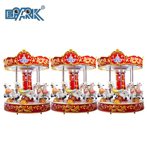 Hot Popular Kids Ride Carousel 6 Players Merry Go Round Horse Swing Kids Riding Machine