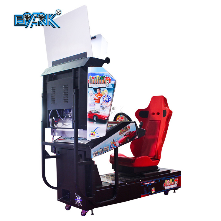 Quality Indoor Amusement Centre Coin Operated Arcade Outrun Driving Video Racing Car Game Machine