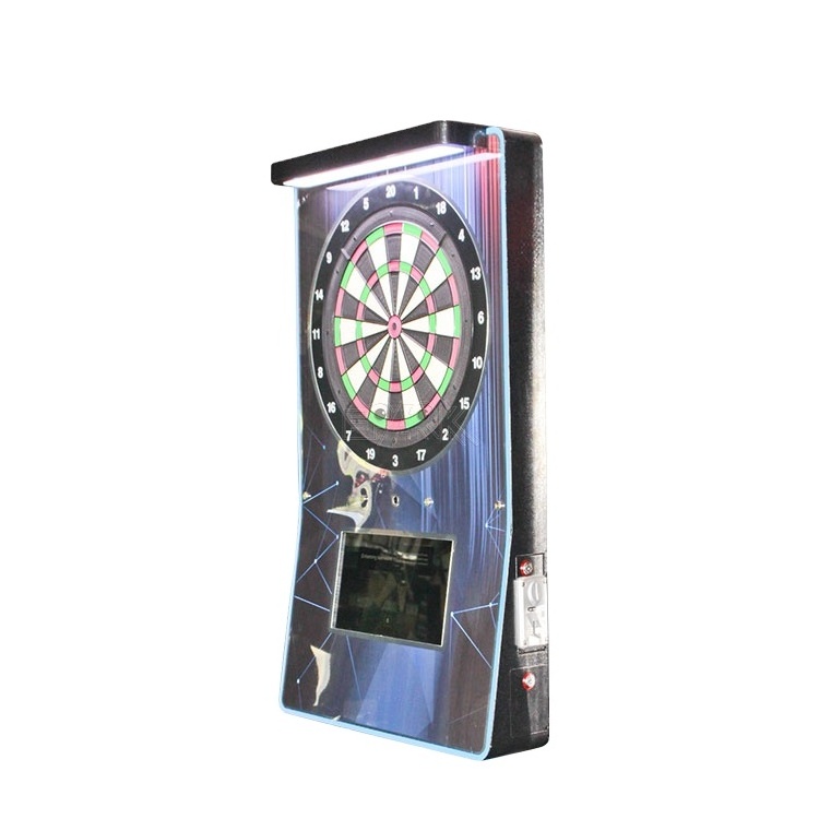 Mini Wall Mounted Electronic Dart Game Machine Automatic Scoring For Sport