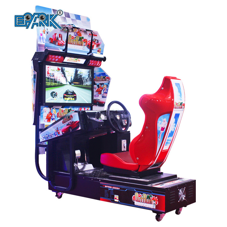 Quality Indoor Amusement Centre Coin Operated Arcade Outrun Driving Video Racing Car Game Machine