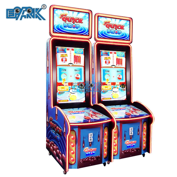 New Design Ticket Redemption Machine Arcade Luck Quik Drop Coin Operated Games Dropping Ball Game Machine