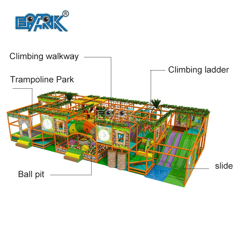 Kids Indoor Playground Soft Play Playhouse Trampoline Indoor Playground Soft Play