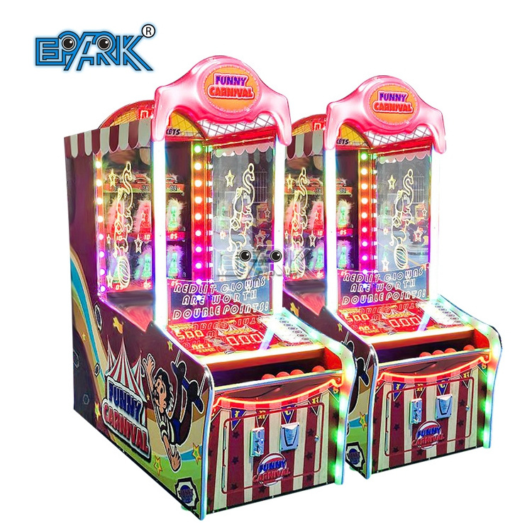 New Kids Redemption Lottery Games Funny Carnival Arcade Game Machines Hitting The Clown For Sale