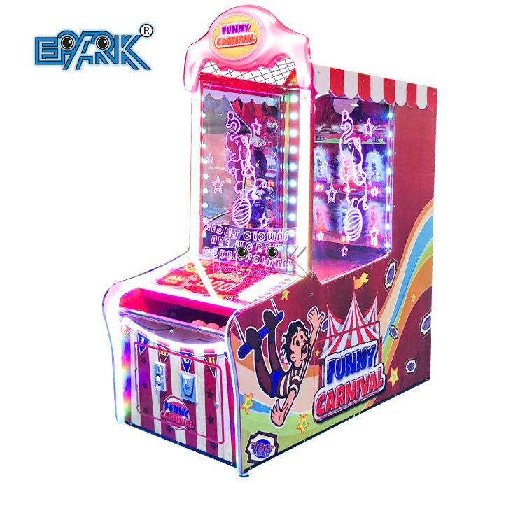 New Kids Redemption Lottery Games Funny Carnival Arcade Game Machines Hitting The Clown For Sale