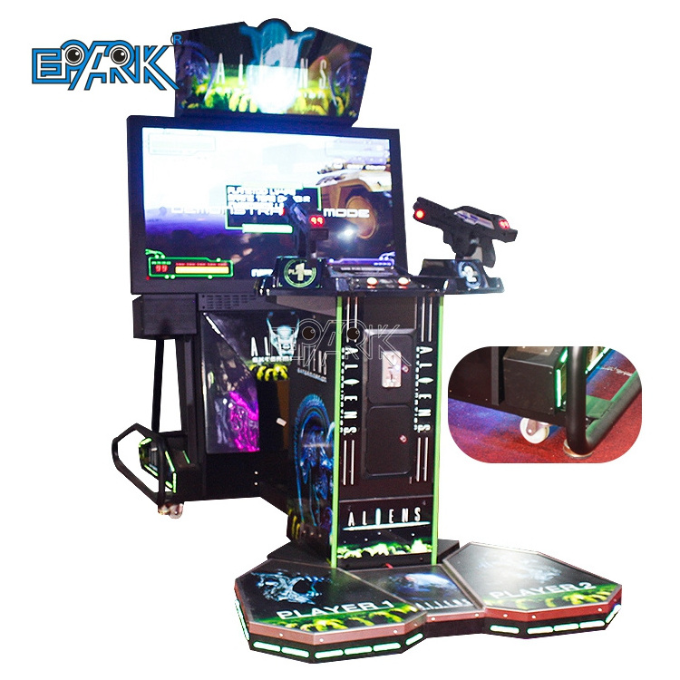 Commercial Electronic Arcade Simulator 55 Lcd Aliens Extermination Arcade Shooting Game Machine For Sale