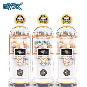 100mm Capsules Toy Vending Machine Transparent 10" Lcd Screen Coin Operated Gashapon Toys Kids Amusement Machine