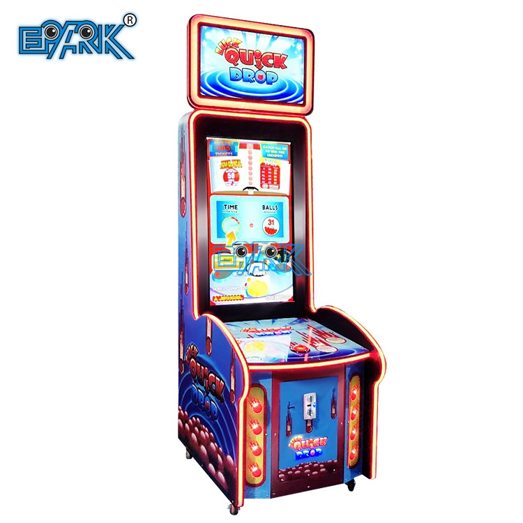 New Design Ticket Redemption Machine Arcade Luck Quik Drop Coin Operated Games Dropping Ball Game Machine