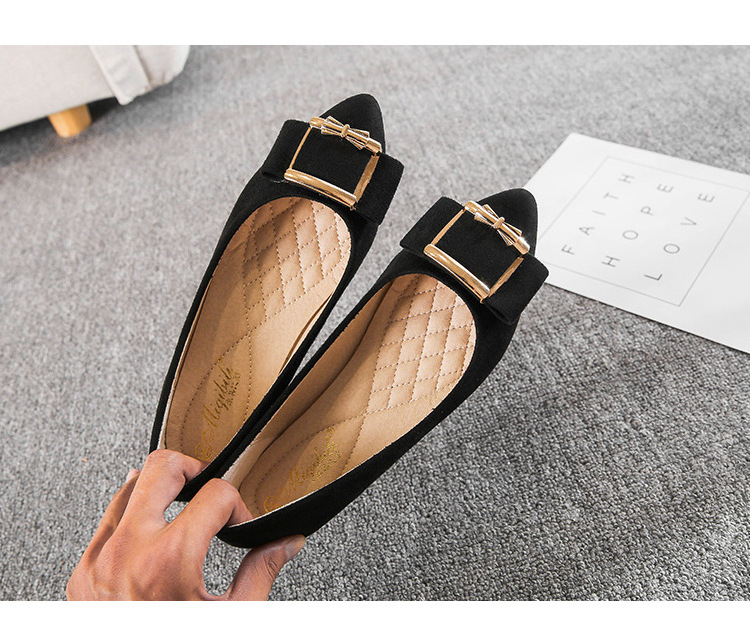 Size 31-43 Latest Fast Delivery Fashion Design Cotton Fabric Lining Material Doll Women's Comfortable Flat Shoes For Ladies