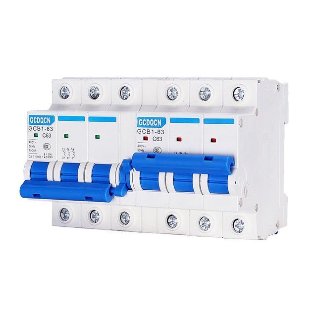 Double power supply interlock transfer switch  type 3P 63A small interlock circuit breaker manual transfer switch