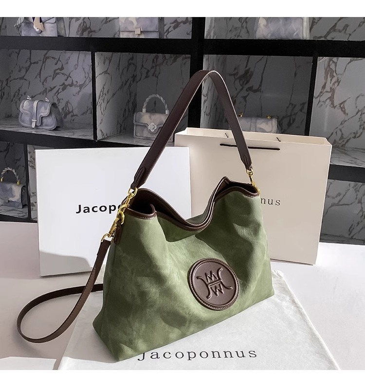 2024 Designer Inspired Tote Bag for Ladies High Quality Handbags from Guangzhou Famous Brands Large Denim and Leather Style