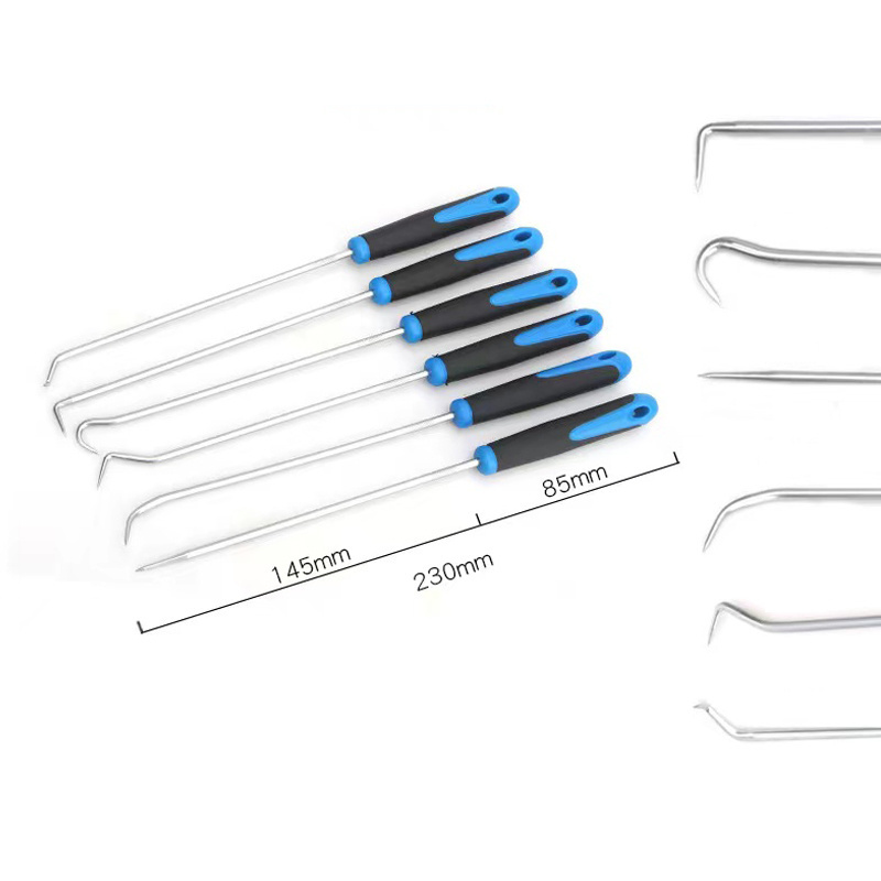 6PCS Magnetic Extra Long Hook and Pick Set O-Ring Seal Remover Craft Hobby Tool Oil Seal Screwdriver