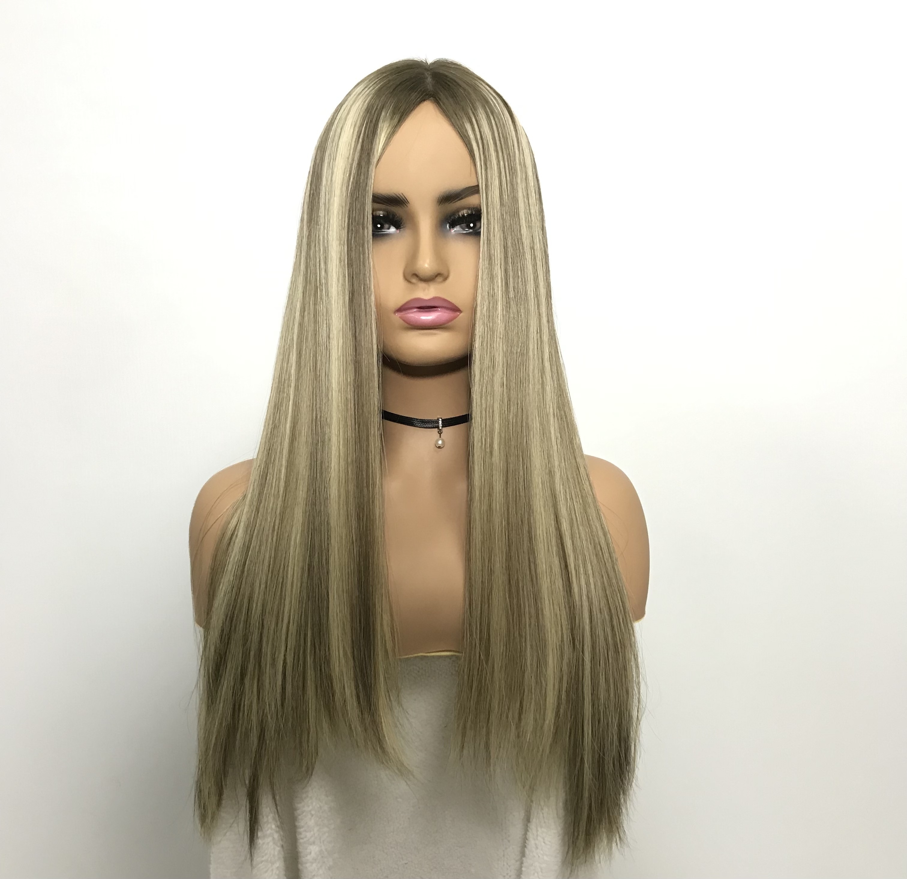 Raw Chinese Hair Vendor Silk Base Top Wig Chinese Bone Straight Human Hair Full Lace Jewish Kosher Wigs With Top Silk Base