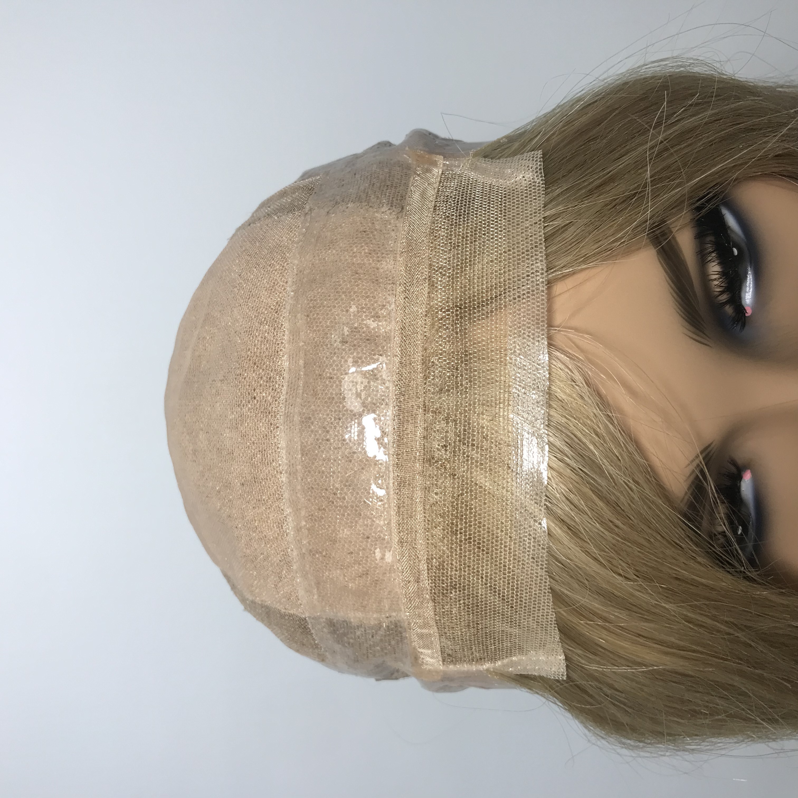 Skin Balage Glueless Around PU Size S Hand Tied Stock Wholesale Full Lace Fba European Short Medical Grade Hair Wig For Alopecia