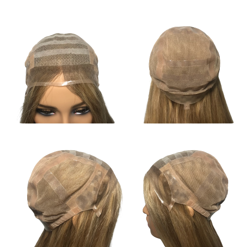 Skin Balage Glueless Around PU Size S Hand Tied Stock Wholesale Full Lace Fba European Short Medical Grade Hair Wig For Alopecia